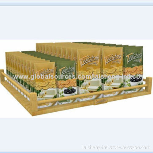 Food & Snack Display Rack with Veneer
